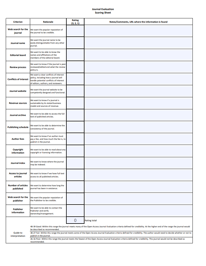 How to recognize predatory journals – Beall&rsquo;s List